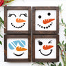 Snowmen Faces Stencil Set