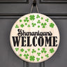 Shenanigans Welcome Door Hanger Sign Stencil