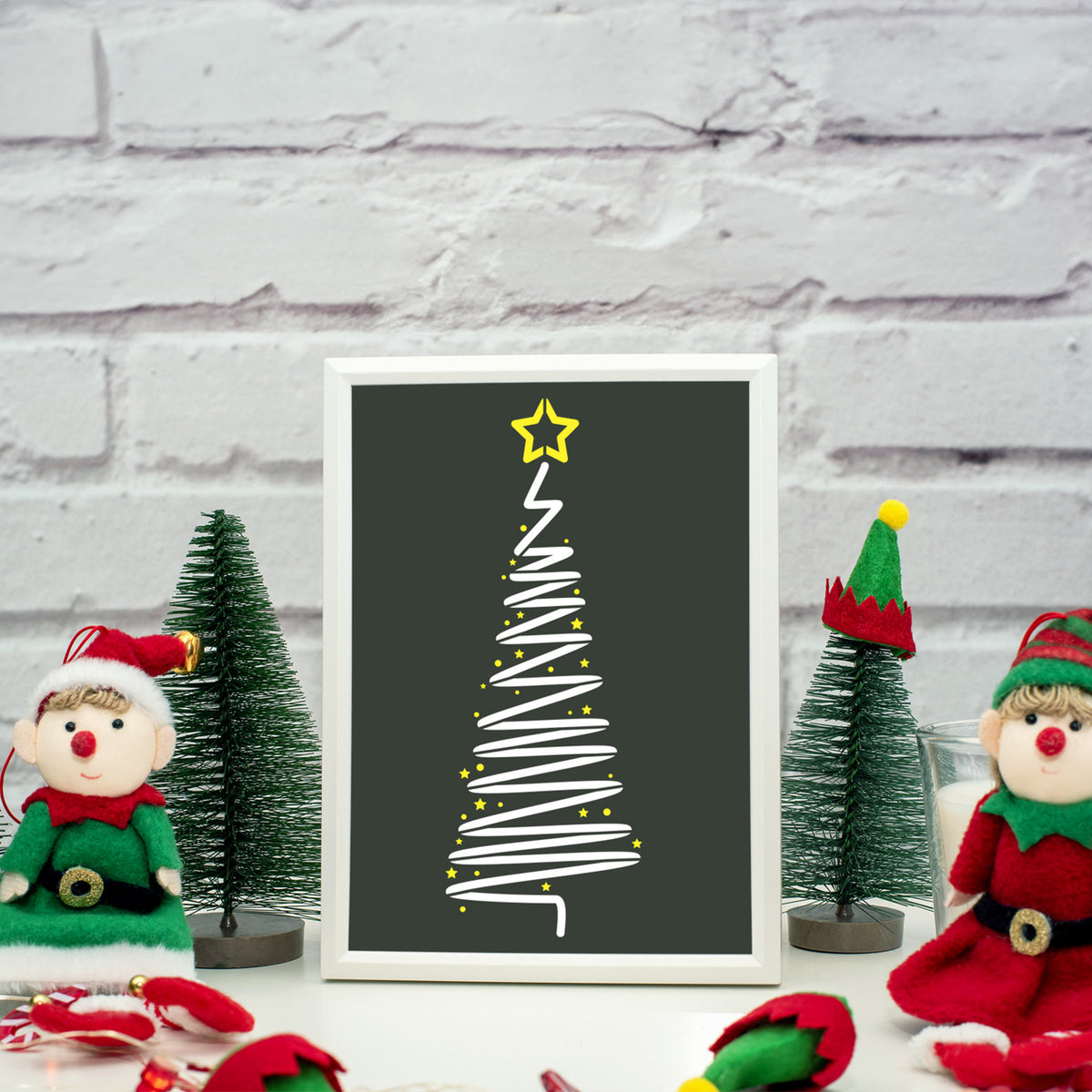 Mini Modern Trees Stencil Set-Christmas-Essential Stencil