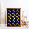 Dove and Nativity Star Pattern Stencil
