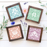 Flower Tile Mini Stencil Set (4 Pk)