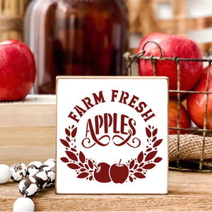 Fall Farmhouse Apples Mini Stencil 6pk-Fall-Essential Stencil