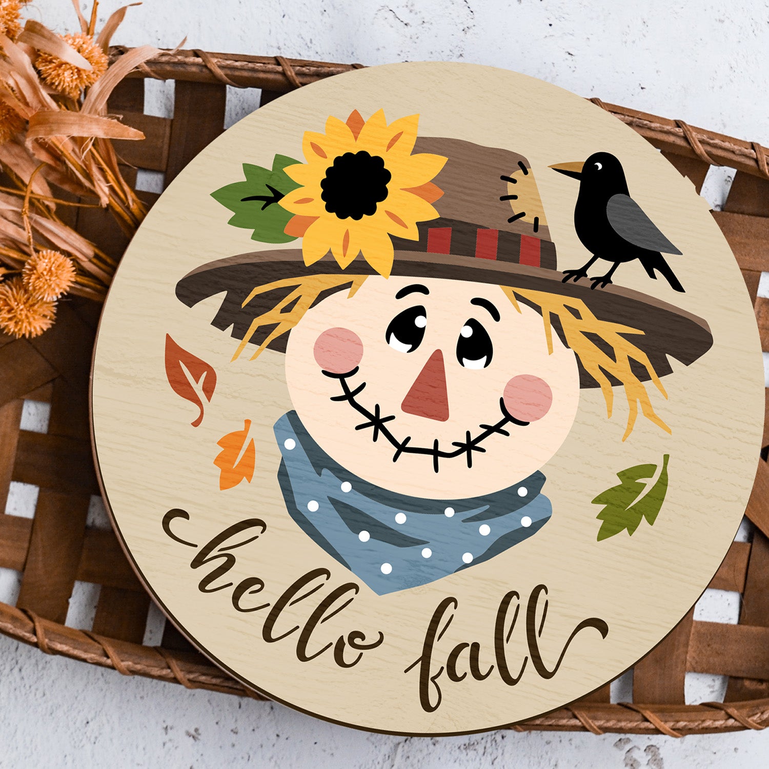 Scarecrow Door Hanger Stencil-Fall-Essential Stencil