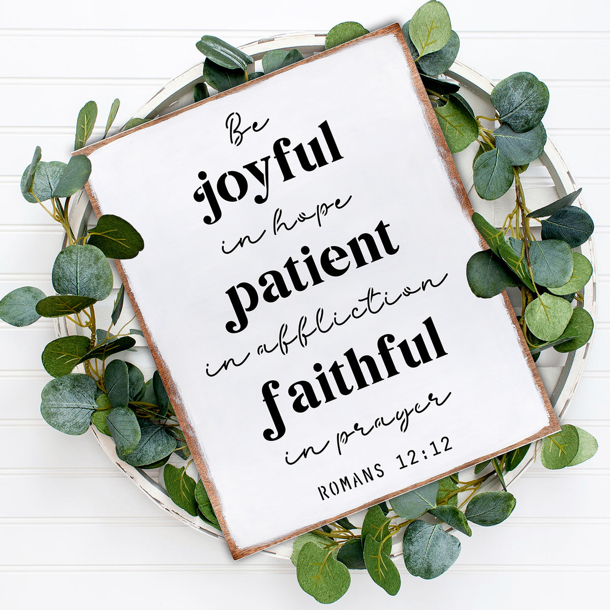 Romans 12:12 Sign Stencil-Summer-Essential Stencil