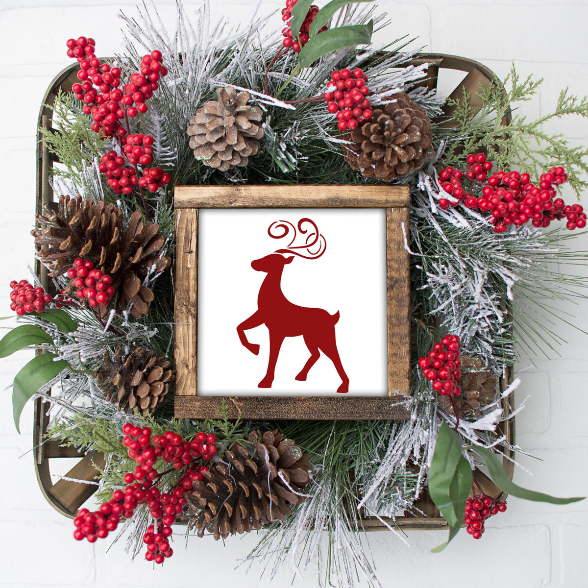 Whimsical Reindeer Mini Sign Stencils (3 Pack)-Christmas-Essential Stencil