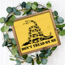 Don't Tread on Me Sign Stencil