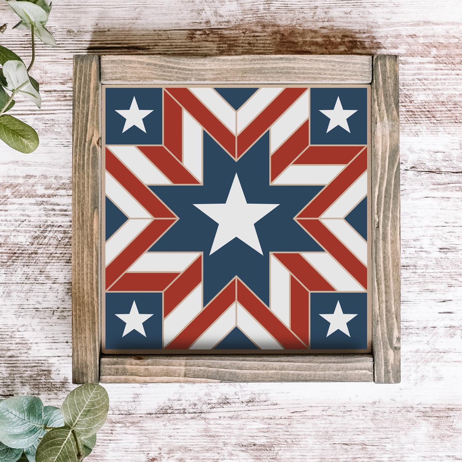 Layering Patriotic Barn Quilt (3pk)-Patriotic-Essential Stencil