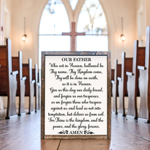 The Lord's Prayer Stencil 12x16-Scripture-Essential Stencil