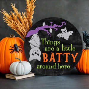 Things are a little batty around here Door Hanger Stencil-Halloween-Essential Stencil