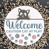 Welcome Cats Door Hanger Stencil