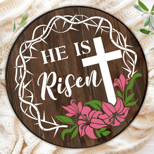 He is Risen Door Hanger Stencil-Easter-Essential Stencil