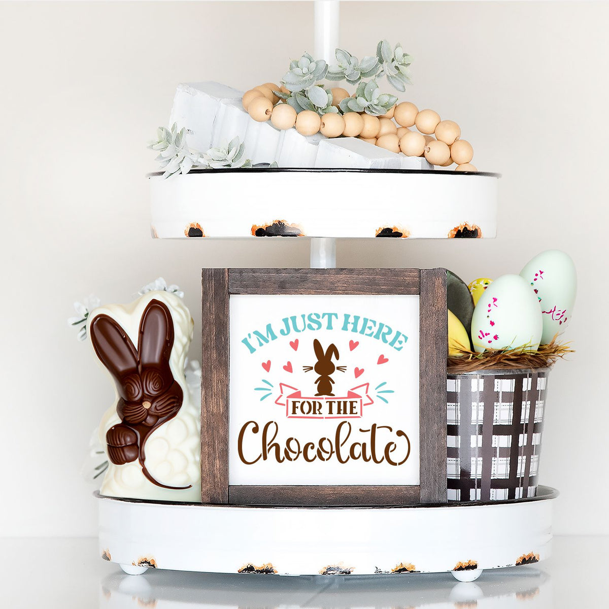 Chocolate Bunny Mini Stencil (6pk)-Spring-Essential Stencil