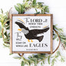 Patriotic Eagle and Flag, Isaiah 40:31 Stencil