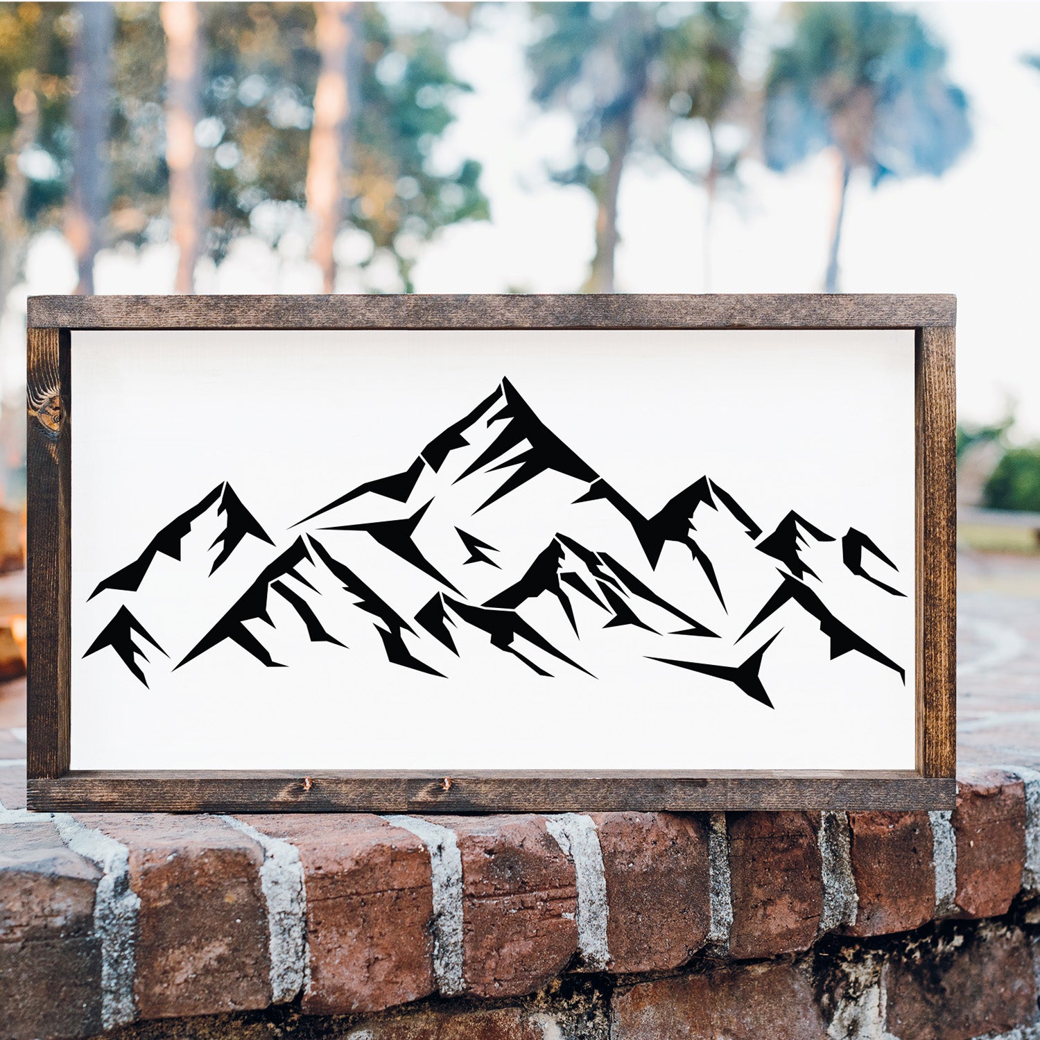 Mountains Stencil - Essential Stencil