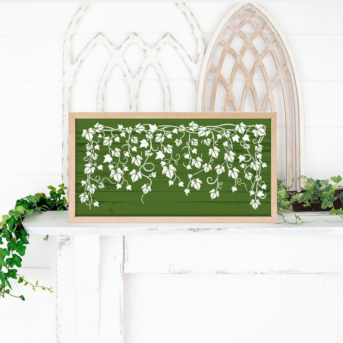 Ivy Vine 16x8 Sign Stencil-Spring-Essential Stencil
