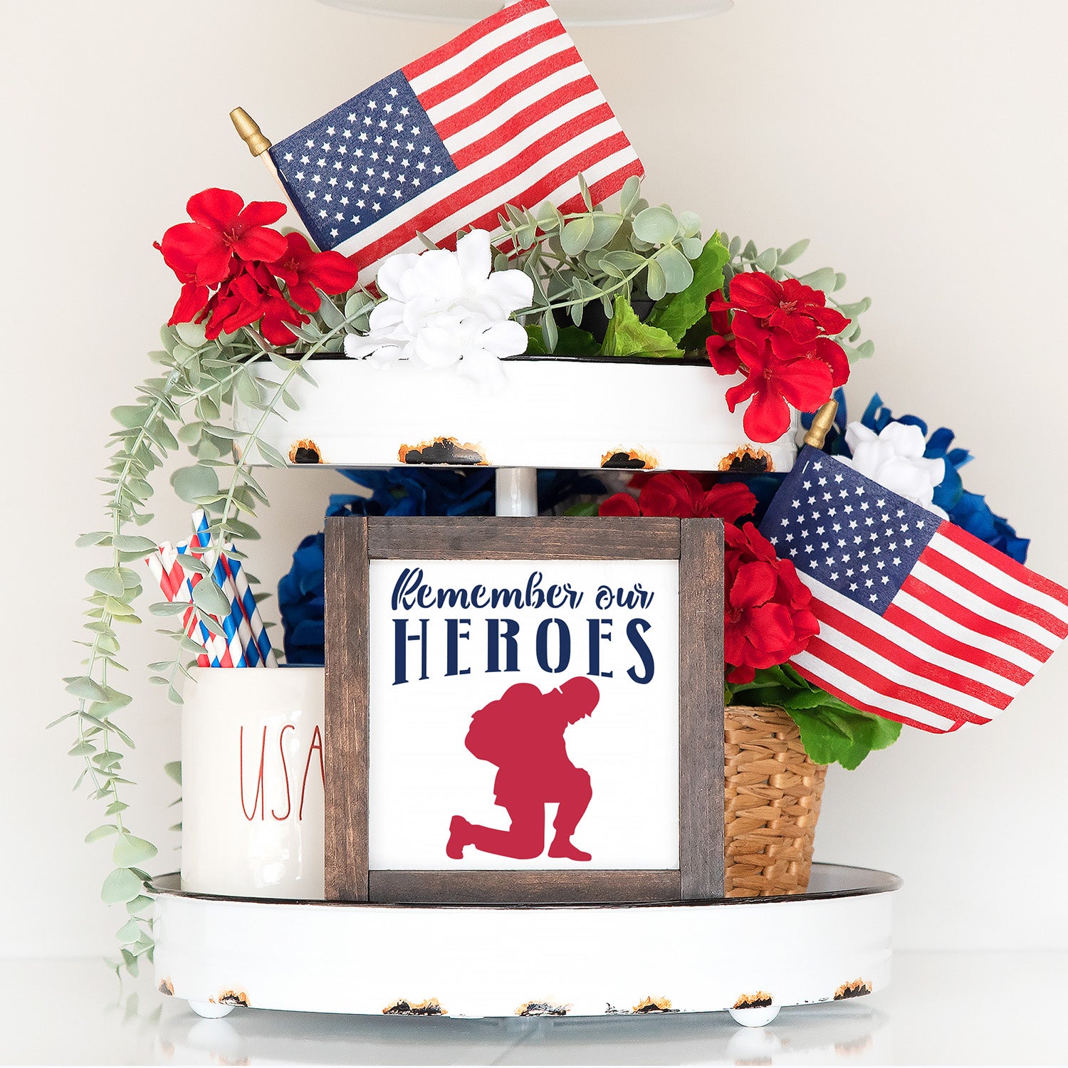 American Veteran Mini Sign Stencils (6 Pack)-Patriotic-Essential Stencil