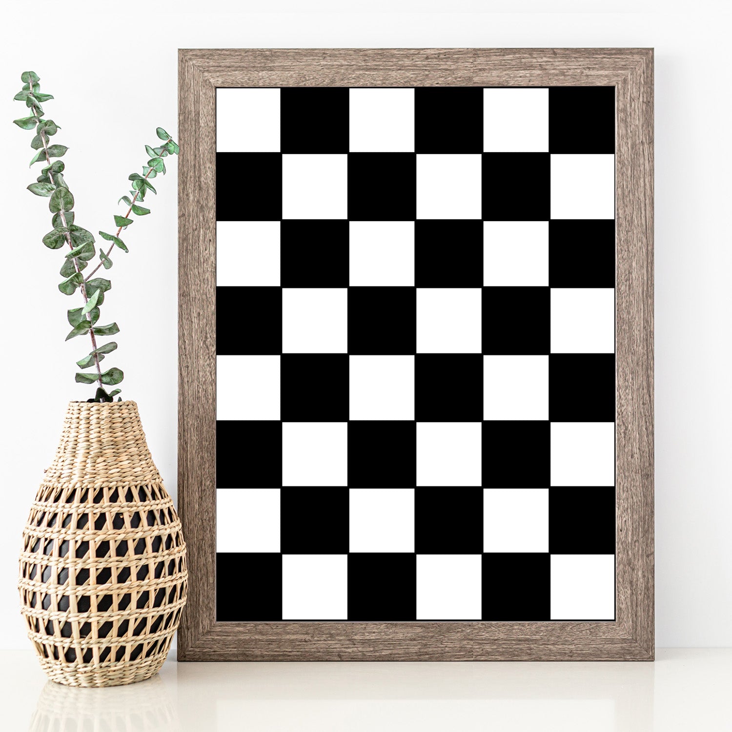 Checkard Pattern Large Large Checkered Pattern 12x16 Stencil Set - Essential Stencil