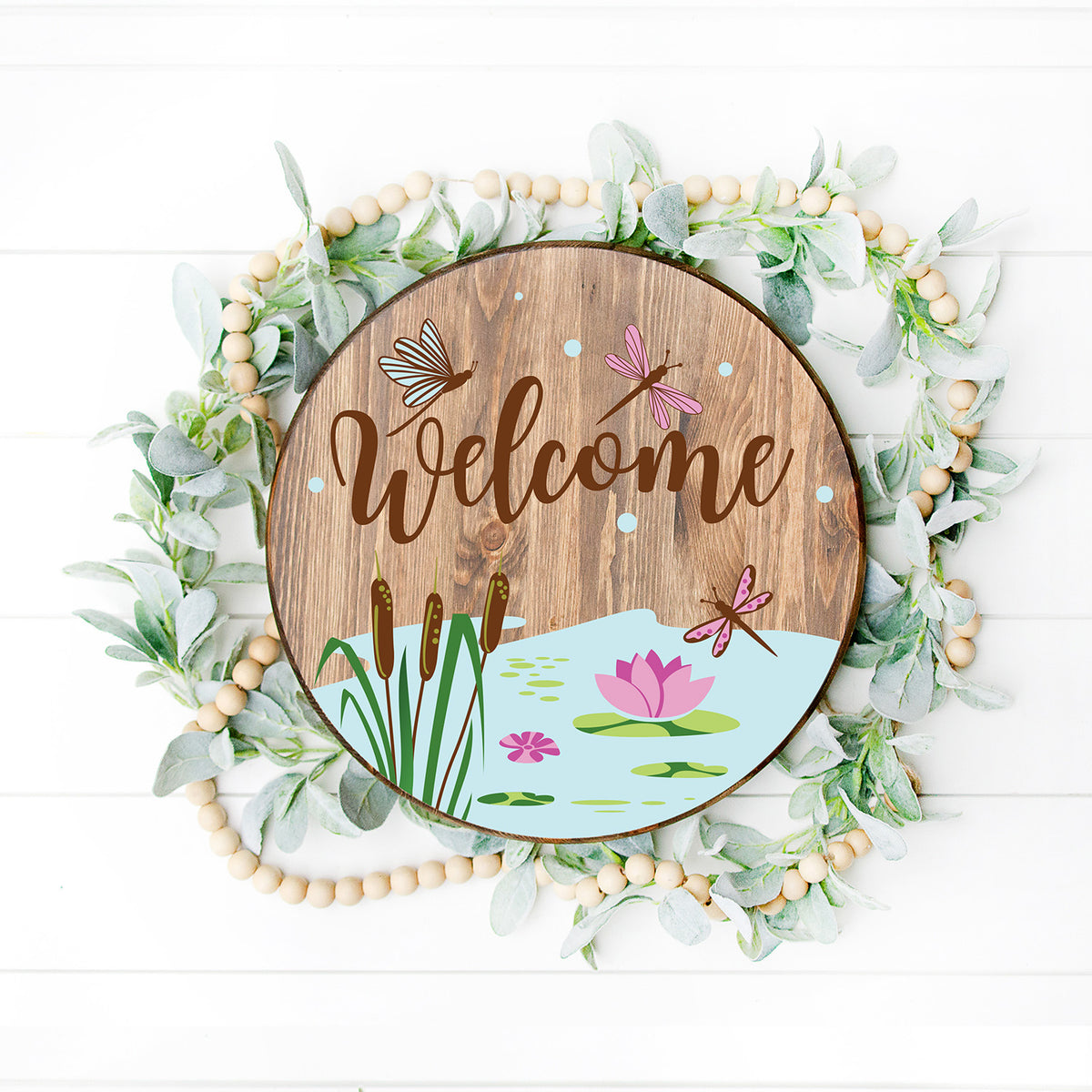 Welcome Dragonfly Door Hanger-Essential Stencil