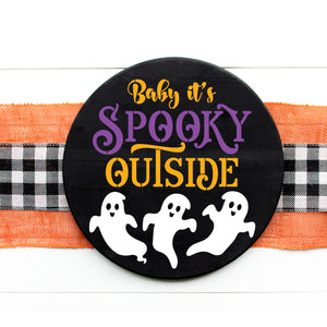 Baby It's Spooky Outside Door Hanger Stencil-Halloween-Essential Stencil