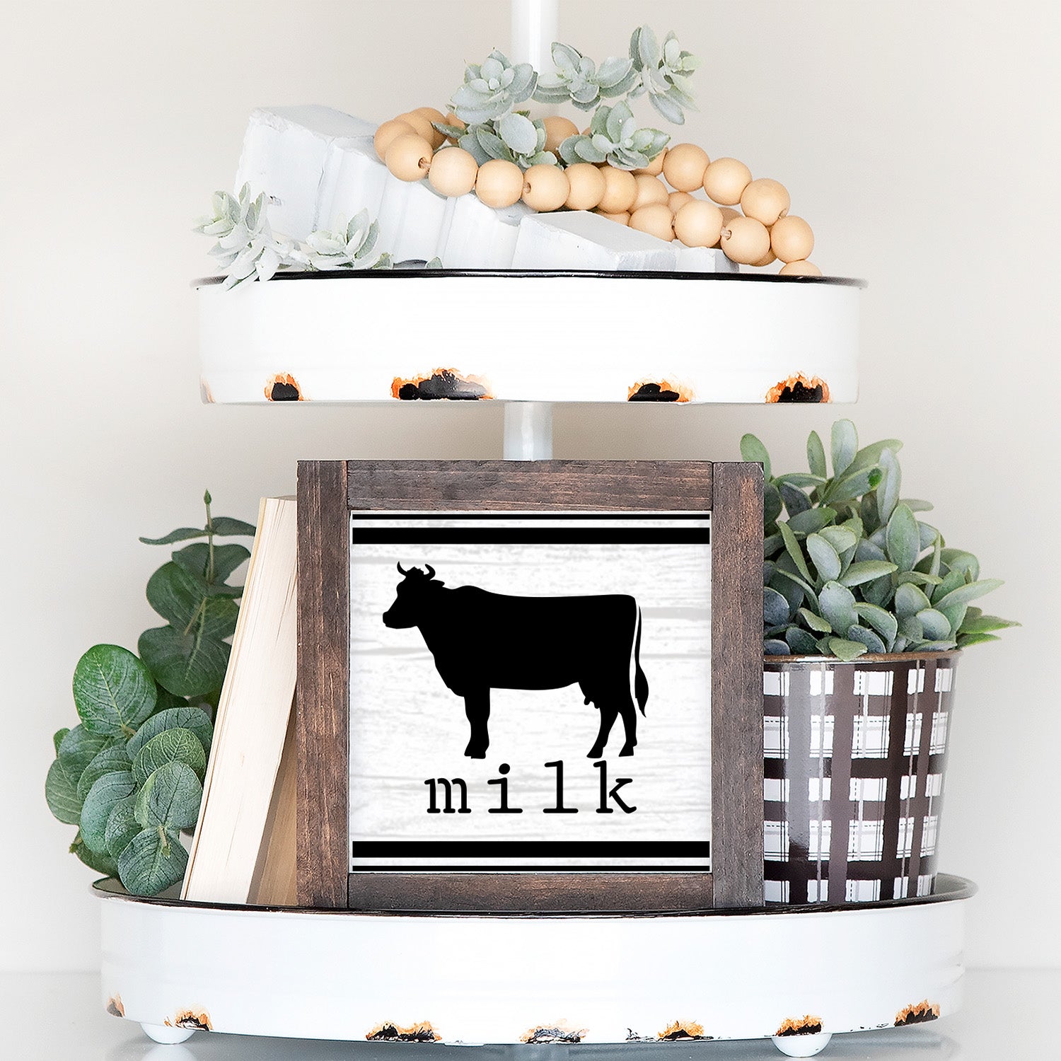 Eggs Bacon Milk Mini Sign Stencils 6x6 (3 Pack)-Farm-Essential Stencil