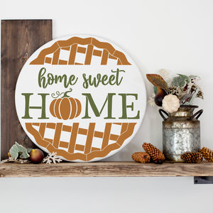 Pie Home Sweet Home Door Hanger Stencil-Fall-Essential Stencil