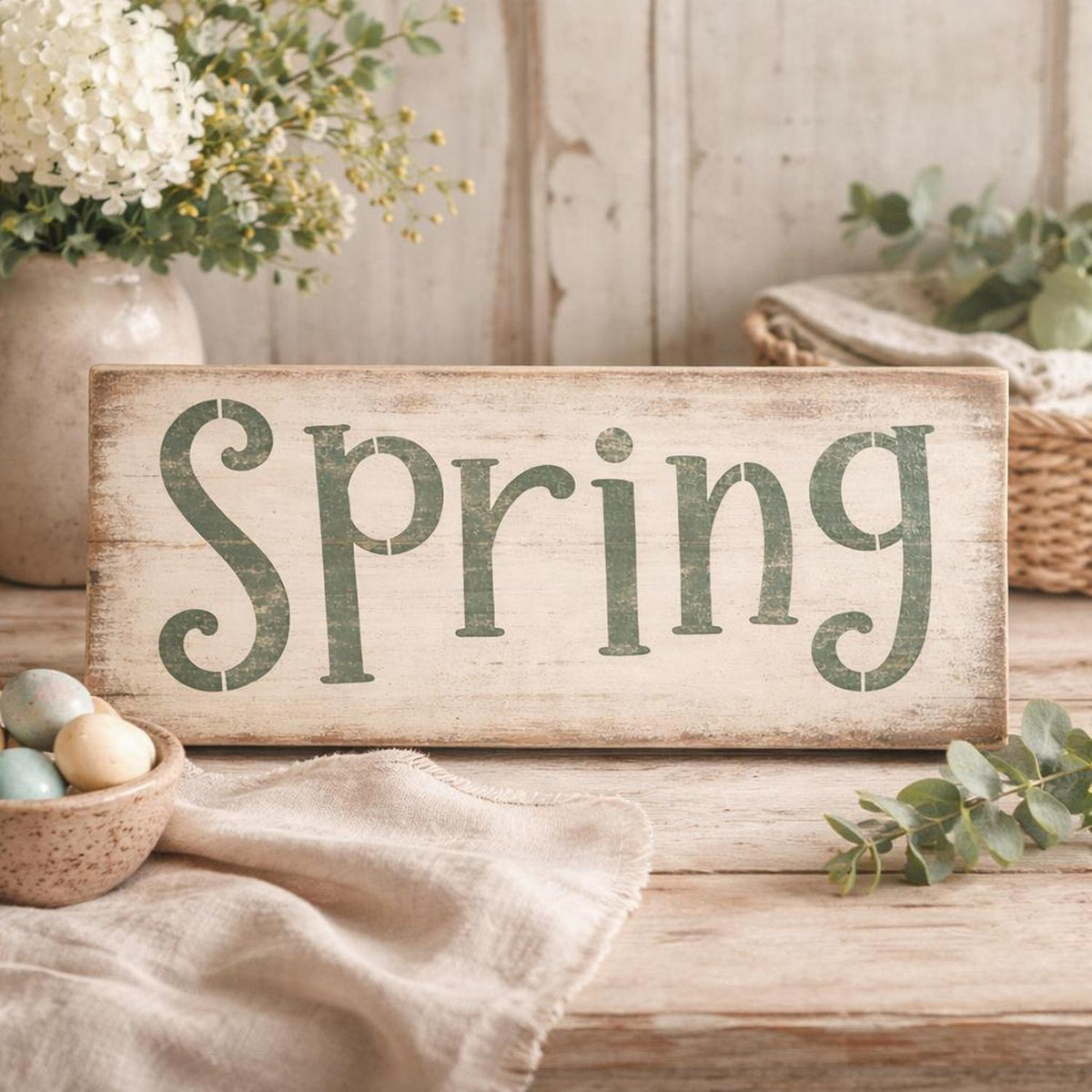 Spring 16"x7" Stencil-Spring-Essential Stencil