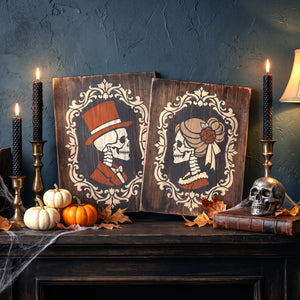 Skeleton Portraits Stencil Set-Halloween-Essential Stencil