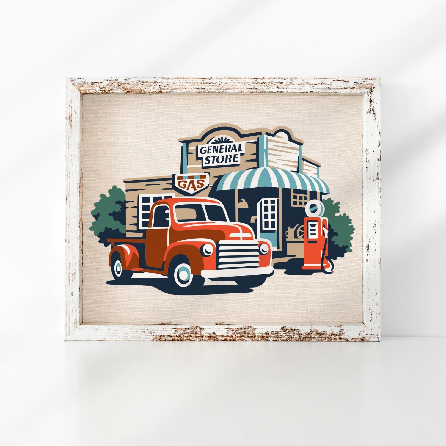 Layered General Store Vintage Truck Stencil-Collaboration-Essential Stencil