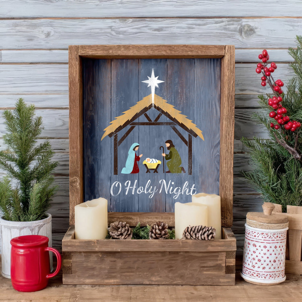 Build A Nativity Scene Stencil Bundle-Essential Stencil