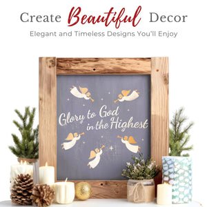 Herald Angels & Stars Stencil-Christmas-Essential Stencil