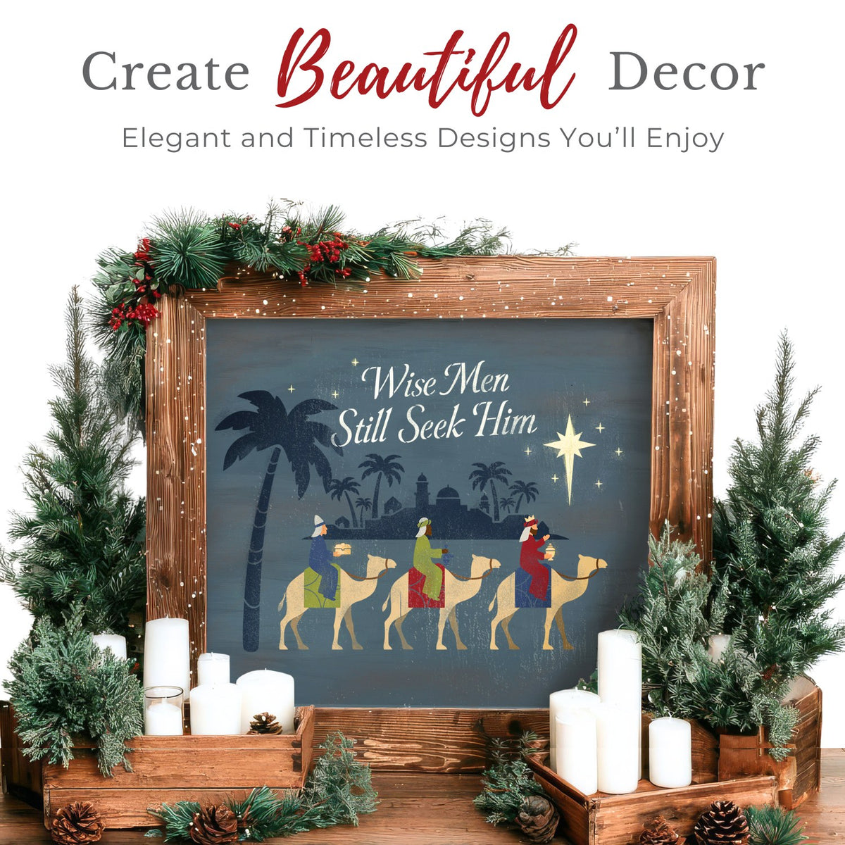 Three Wise Men Stencil-Christmas-Essential Stencil