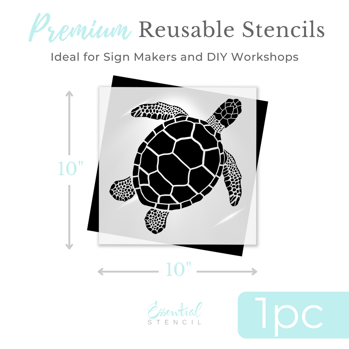 Sea Turtle Stencil-Coastal-Essential Stencil