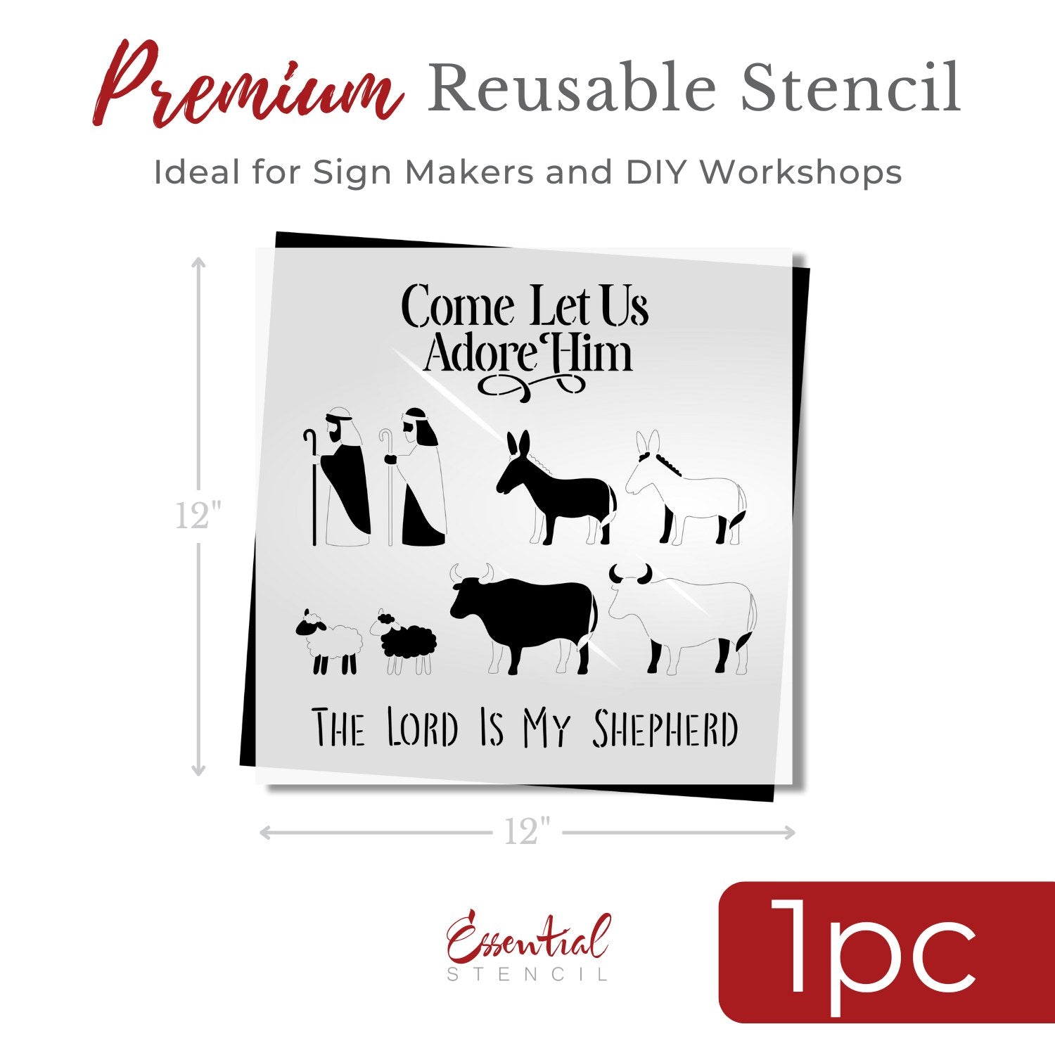 Build A Nativity Scene Stencil Bundle-Essential Stencil