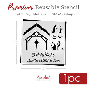 Build A Nativity Scene Stencil Bundle-Essential Stencil