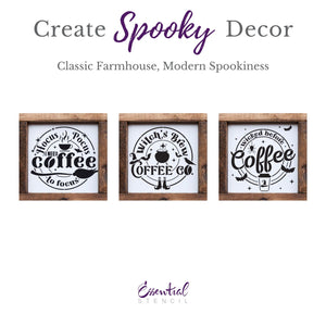 Wicked Before Coffee Mini Stencils (3 Pack)-Outdoors-Essential Stencil