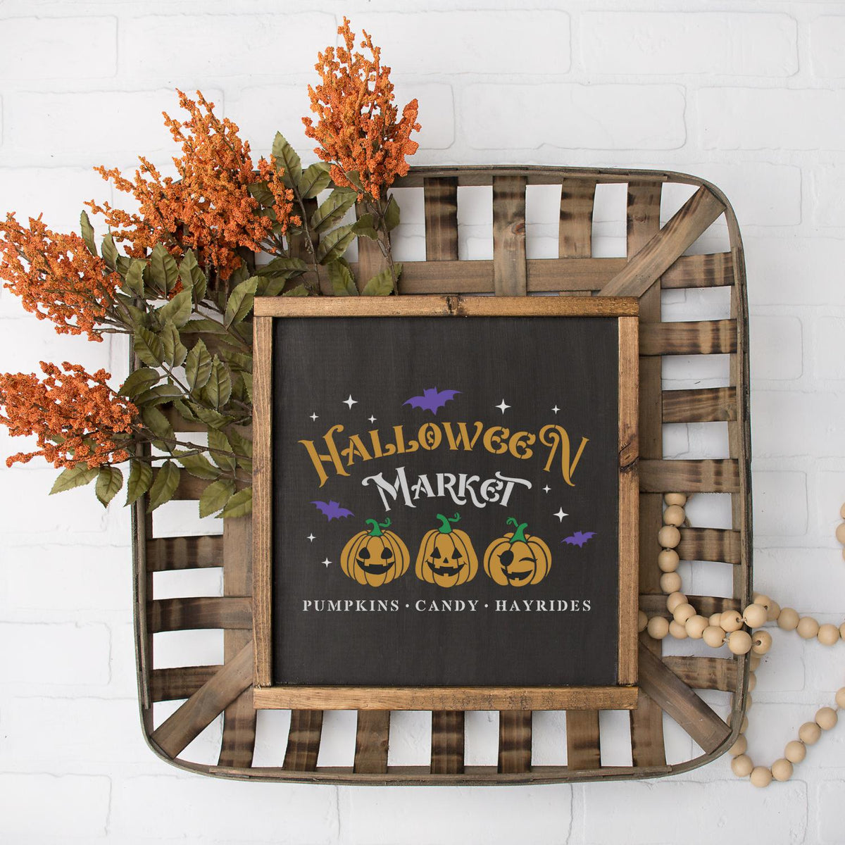 Scarecrow's Farmers Market Stencil Set (2 Pack)-Pattern-Essential Stencil