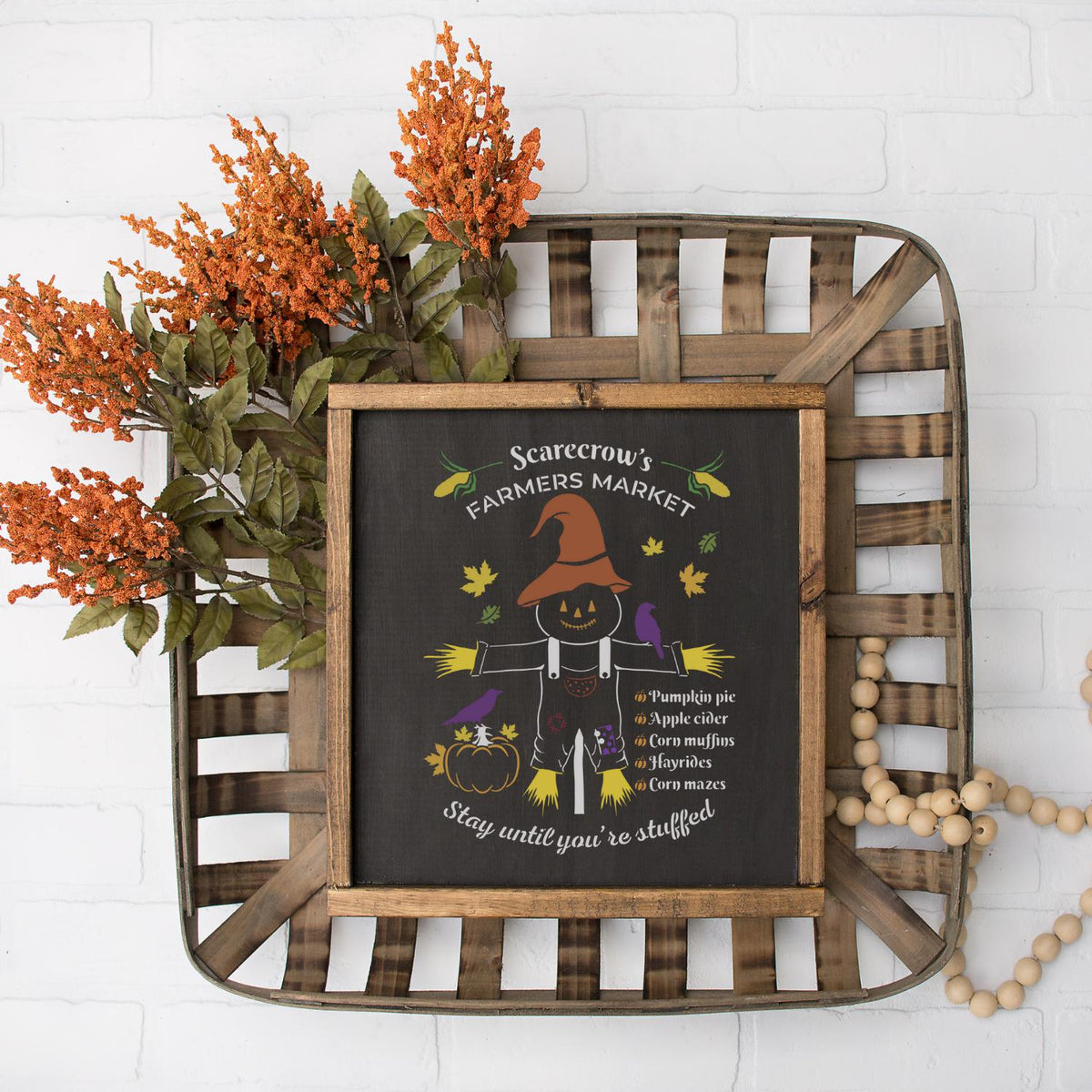 Scarecrow's Farmers Market Stencil Set (2 Pack)-Pattern-Essential Stencil