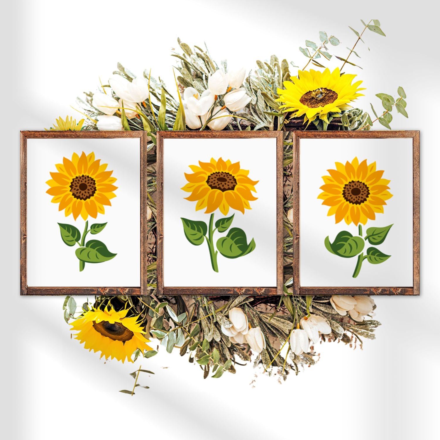 Sunflower Trio Layering Stencil Set-Spring-Essential Stencil
