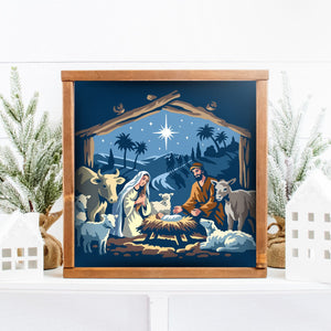 Layered Nativity Scene Stencil-Christmas-Essential Stencil