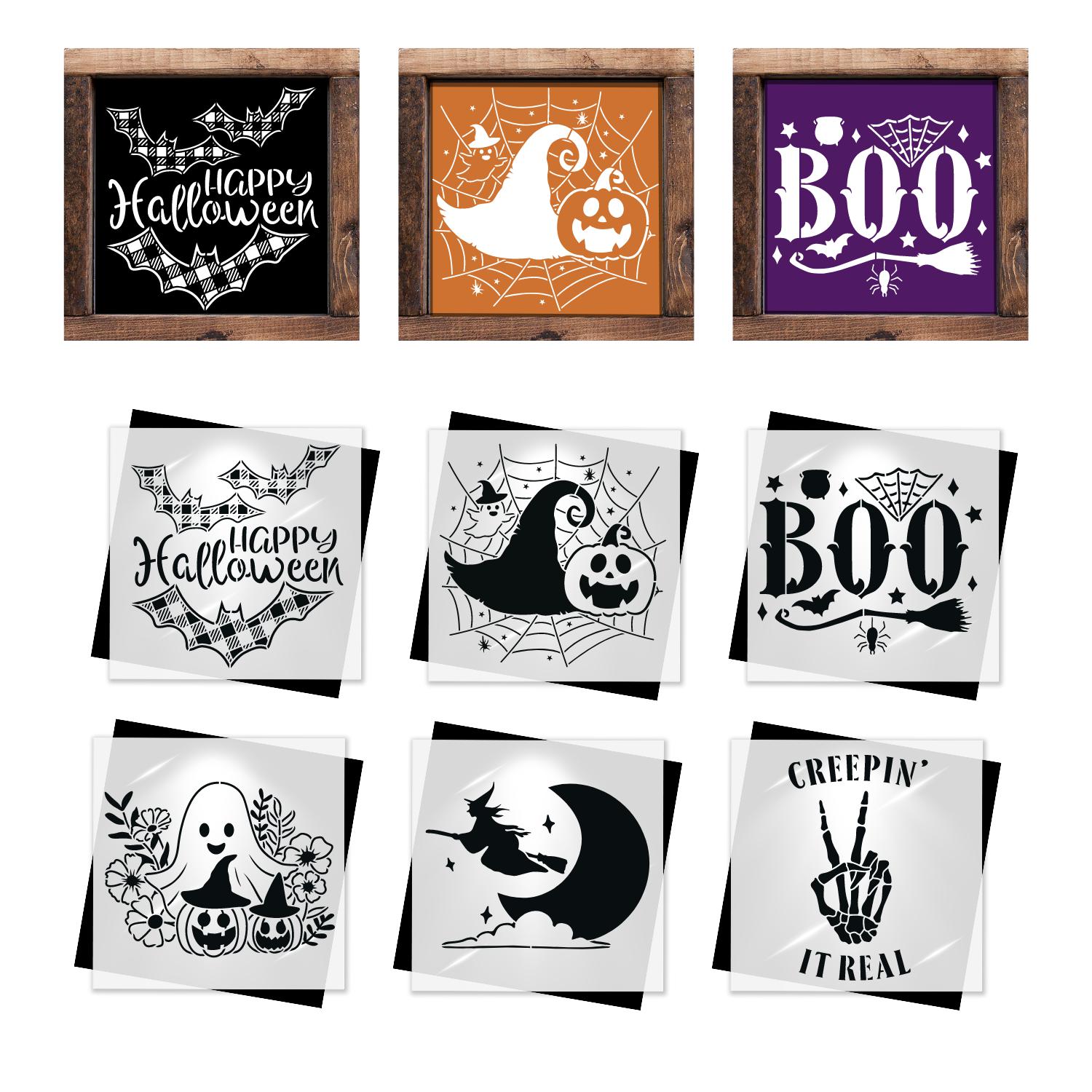Delightfully Spooky Mini Stencil (6 Pack)-Halloween-Essential Stencil