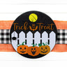 Halloween Picket Fence Door Hanger