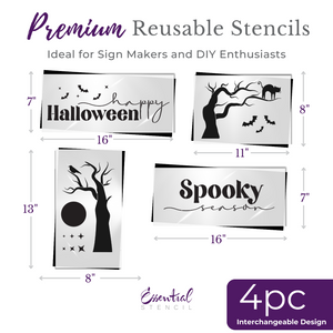 Happy Halloween & Spooky Season Door Hanger-Fall-Essential Stencil