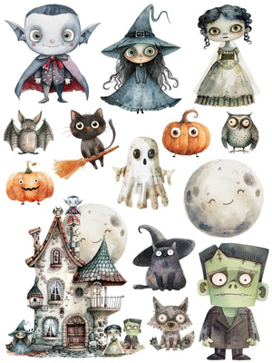 Moonlight Mischief Rub-on Transfer Set-Rub-on Transfer-Essential Stencil