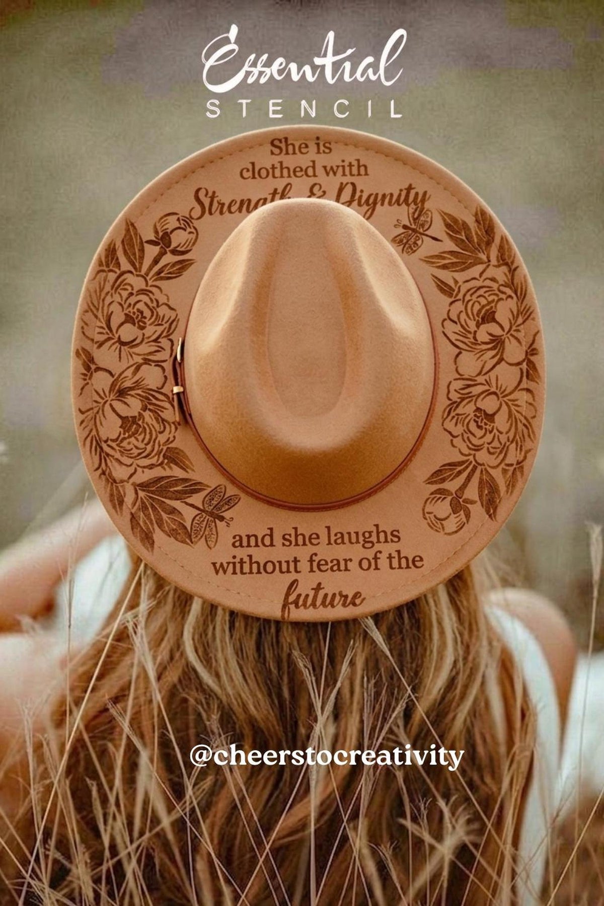 Strength & Dignity-Hat Stencil-Essential Stencil