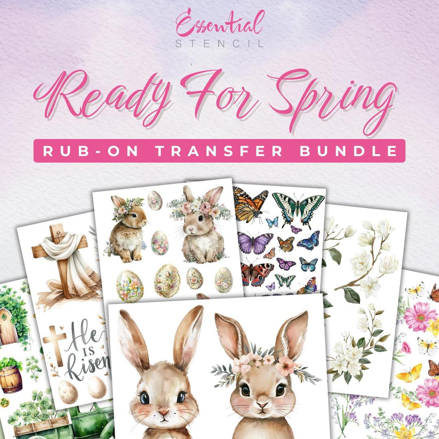 Ready for Spring Transfer Bundle-Bundle-Essential Stencil