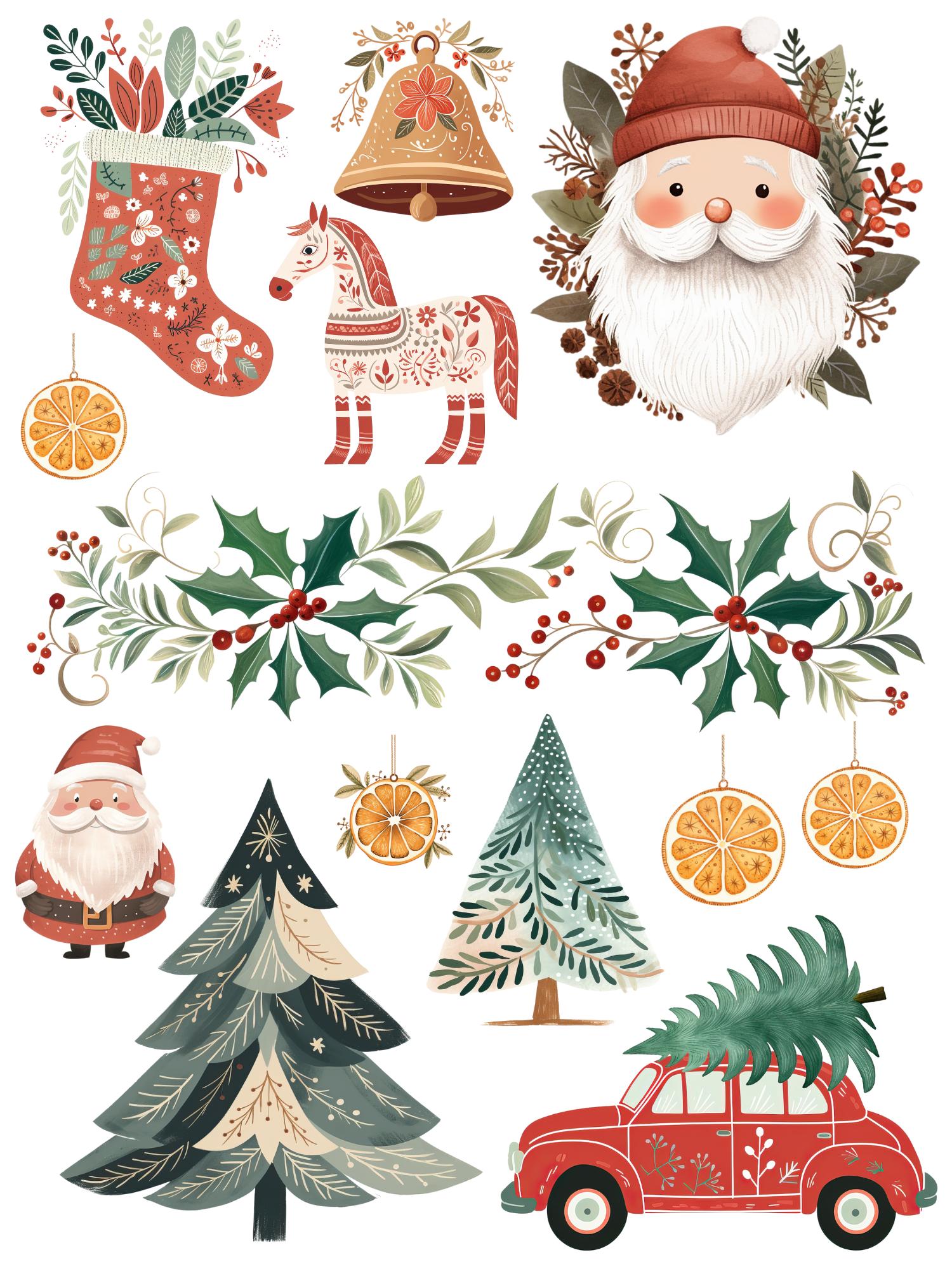 Christmas 2025 Rub-on Transfer Bundle-Rub-on Transfer-Essential Stencil