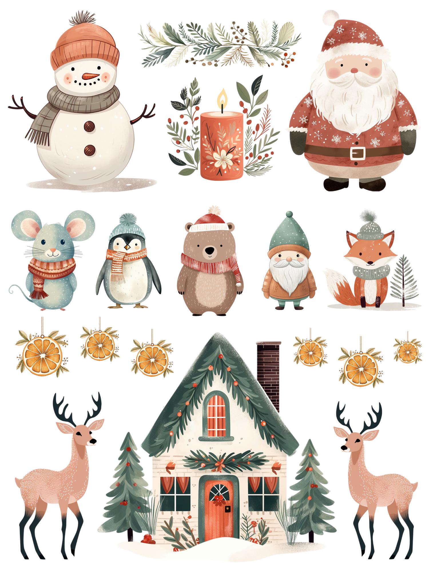 Christmas 2025 Rub-on Transfer Bundle-Rub-on Transfer-Essential Stencil