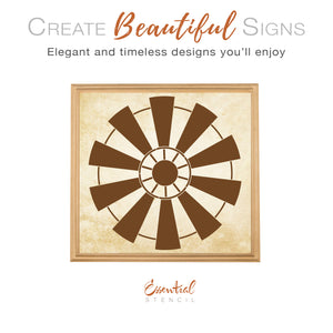 Windmill Sign Stencil-Pattern-Essential Stencil