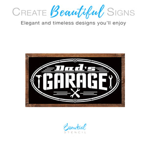 Dad's Garage Stencil Set-Essential Stencil