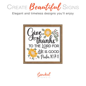 Give thanks to the Lord Scripture Stencil-Stencil-Essential Stencil
